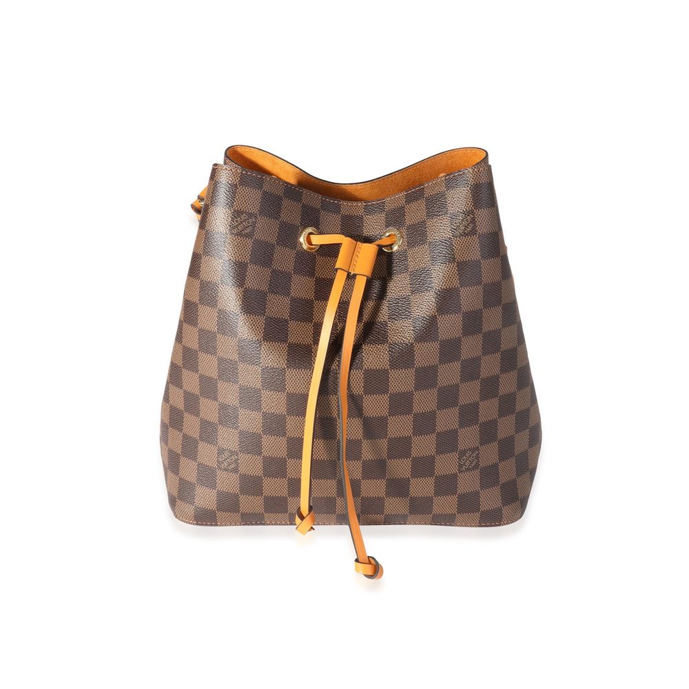 Safran Yellow Leather & Damier Ebene Neonoemm